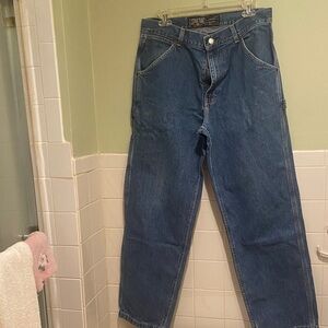 💙Structure Men’s Y2K Carpenter Jeans Blue Wide Leg Size W32 L32